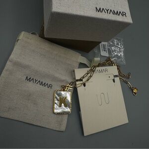 Mayamar Gold Initial Necklace